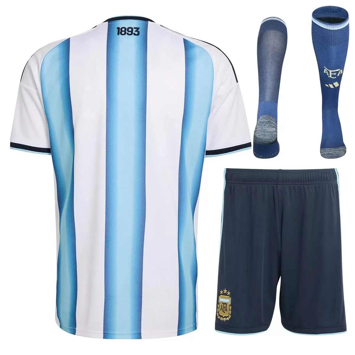 Alternative view of Argentina Home Jersey Full Kit World Cup 2026