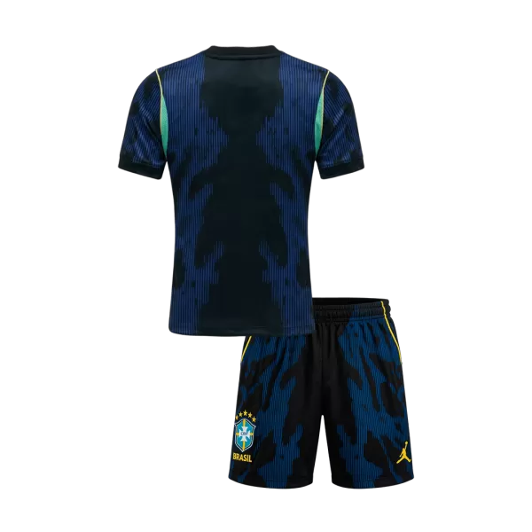 Alternative view of Kids Brazil Away Jersey Kit World Cup 2026