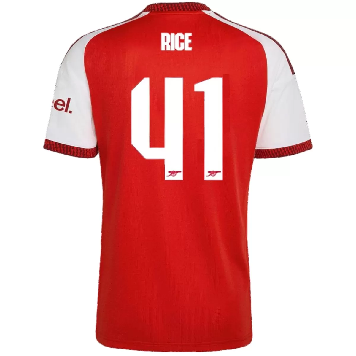 Rice #41 Arsenal Home Jersey 2026/27 - UCL Font