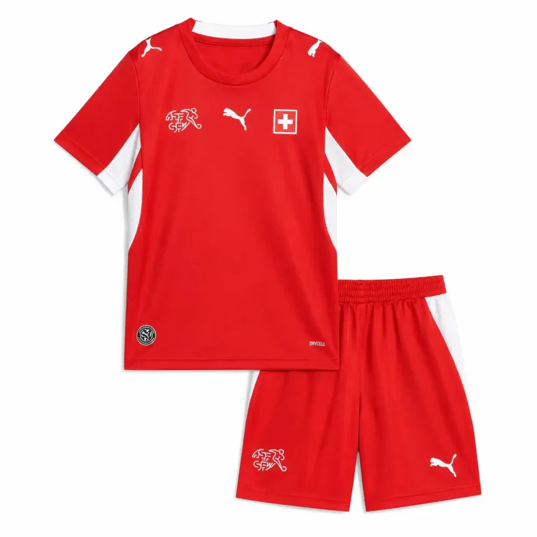 Kids Switzerland Home Jersey Kit World Cup 2026